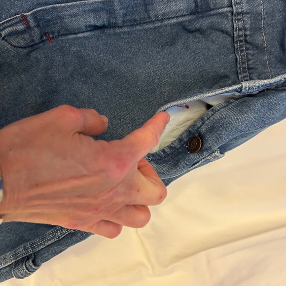 Dickies Mens 34x30 Denim Bib Overalls 8396SNB Carpenter Workwear Utility Cargo - Picture 4 of 7